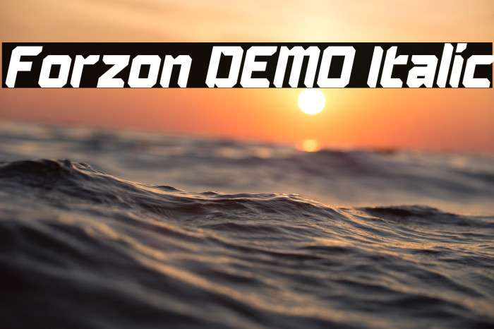 Forzon DEMO Italic Example 2