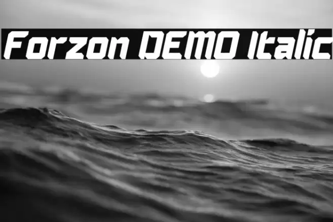 Forzon DEMO Italic Font examples