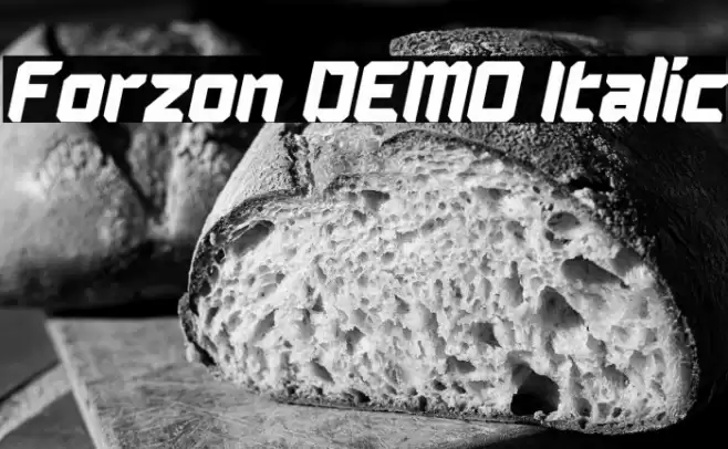 Forzon DEMO Italic Font examples