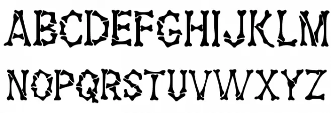 Fossil Regular Schriftart Groß