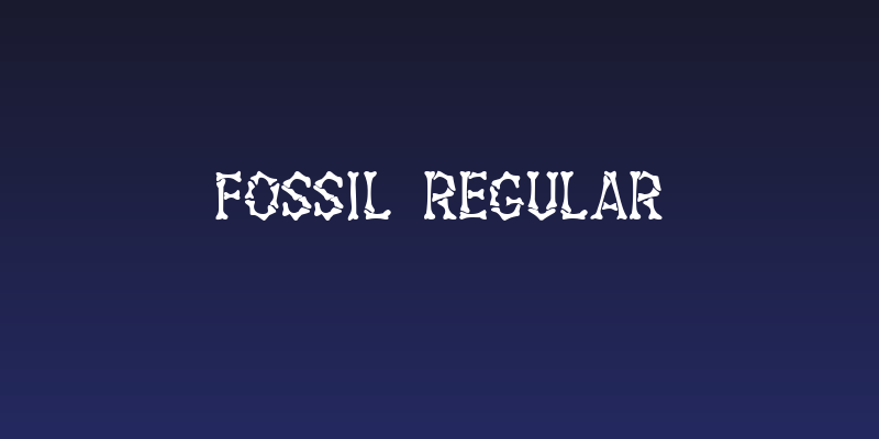 Fossil Regular Social Header