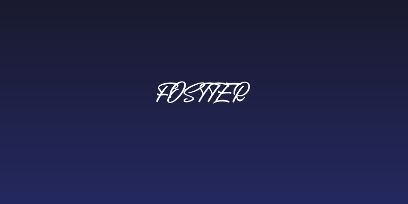 Fostter Social Header