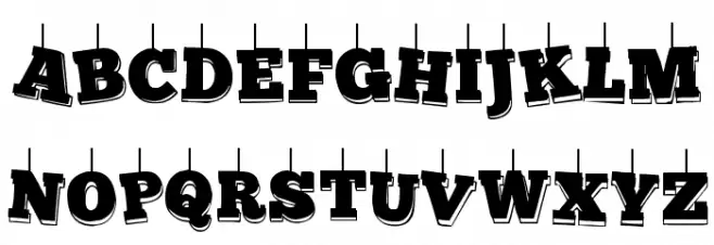 Fotokerstkaart Polices MAJUSCULES