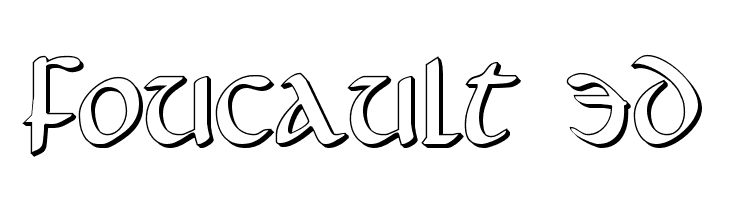 Foucault 3D Font
