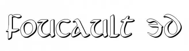 Foucault 3D  Fuentes Gratis Descargar
