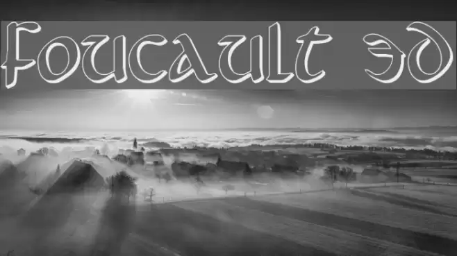 Foucault 3D Font examples