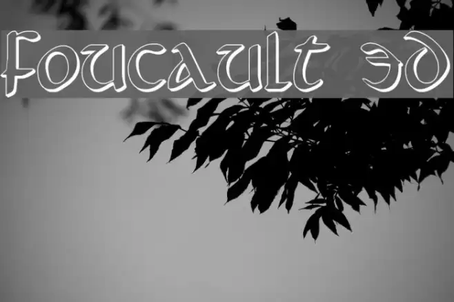 Foucault 3D Font examples