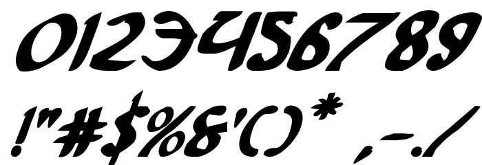 Foucault Bold Italic Font OTHER CHARS