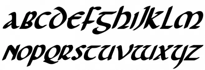 Foucault Bold Italic 字体 大写
