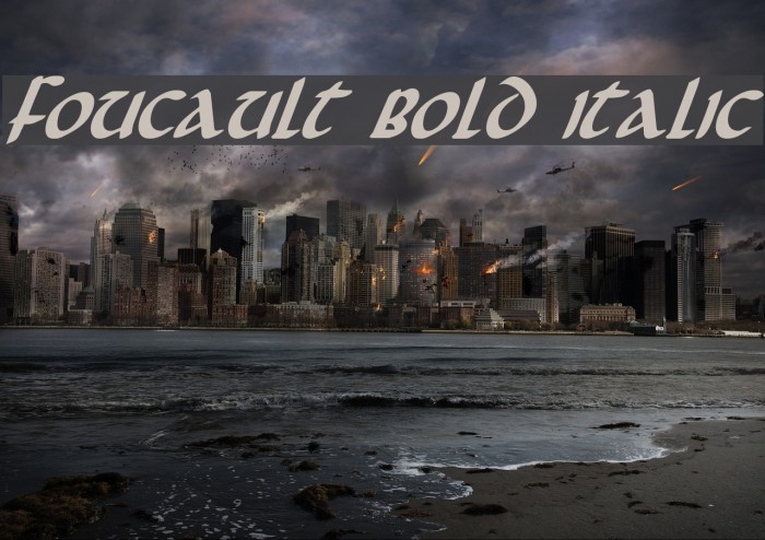 Foucault Bold Italic Font examples