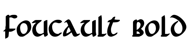 Foucault Bold  font caratteri gratis