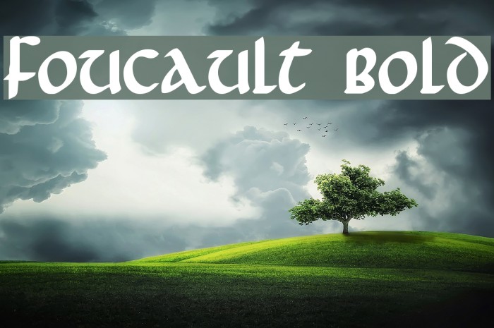 Foucault Bold Font examples