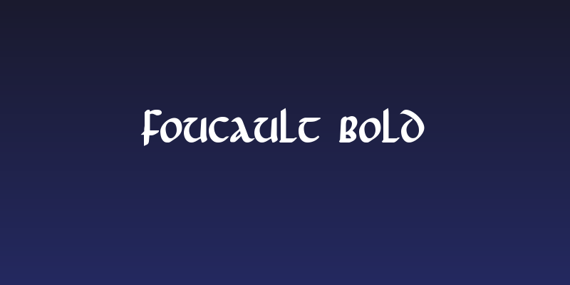 Foucault Bold Social Header