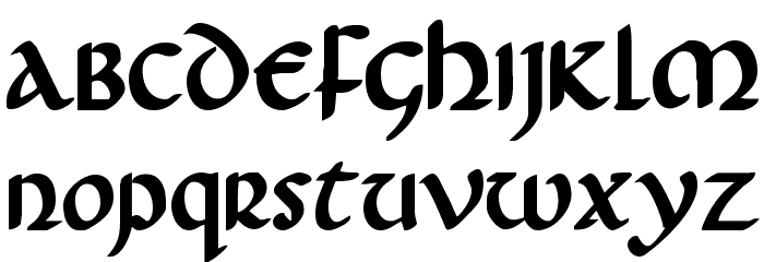 Foucault Bold Font LOWERCASE