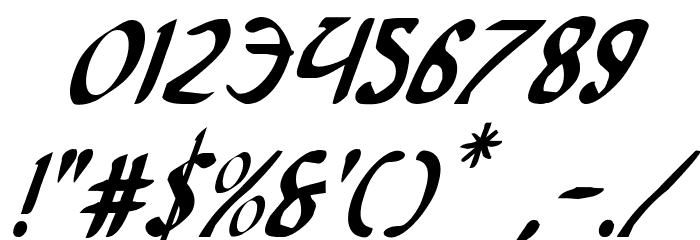 Foucault Condensed Italic Font OTHER CHARS
