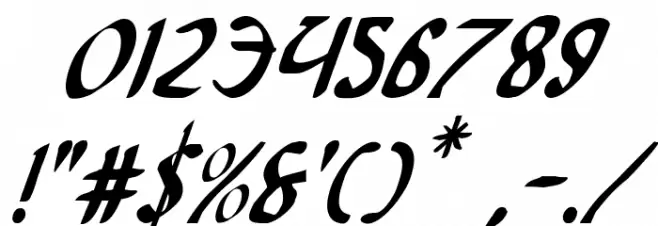 Foucault Condensed Italic Font OTHER CHARS