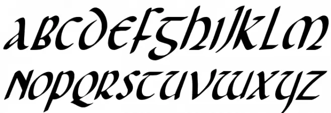 Foucault Condensed Italic Polices MAJUSCULES