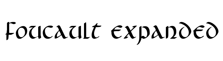 Foucault Expanded  baixar fontes gratis