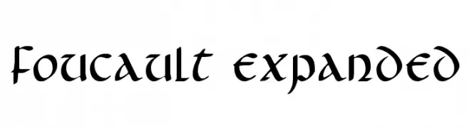 Foucault Expanded  フリーフォントのダウンロード