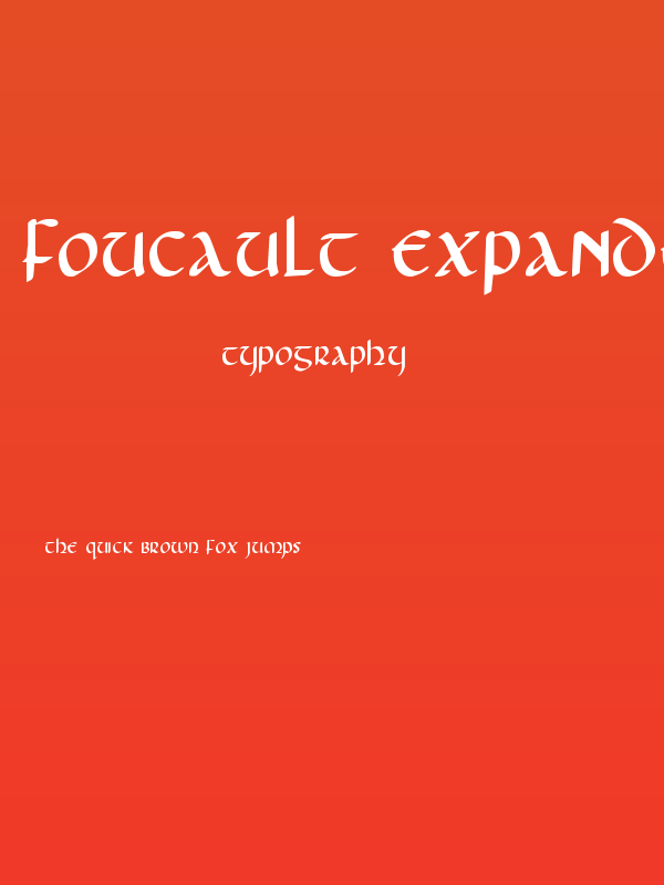 Foucault Expanded Poster