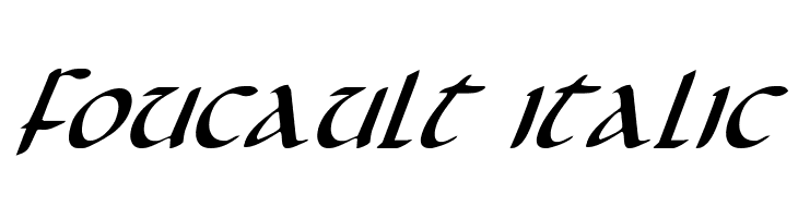 Foucault Italic  免费字体下载