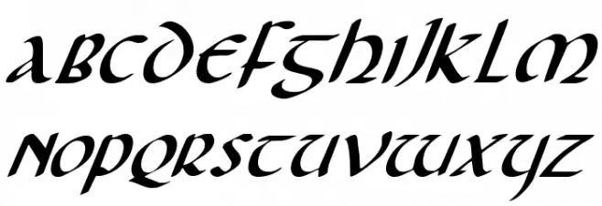 Foucault Italic फ़ॉन्ट अपरकेस