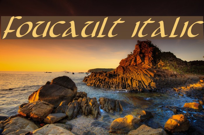 Foucault Italic Font examples