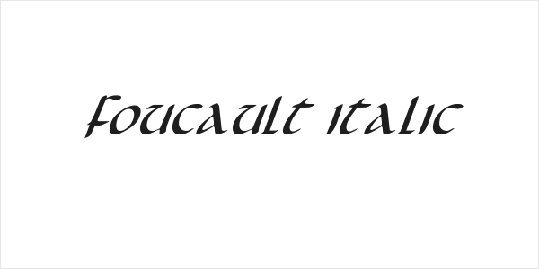 Foucault Italic Logo