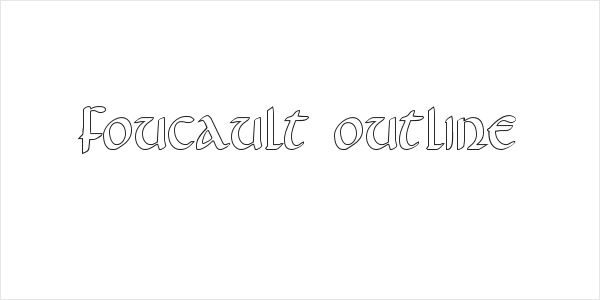 Foucault Outline Logo