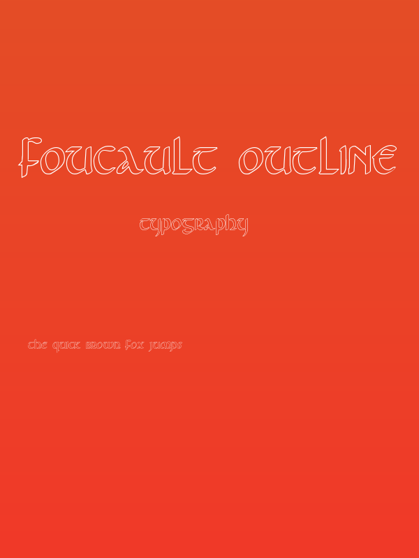 Foucault Outline Poster