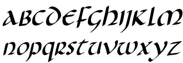 Foucault Rotalic Font LOWERCASE