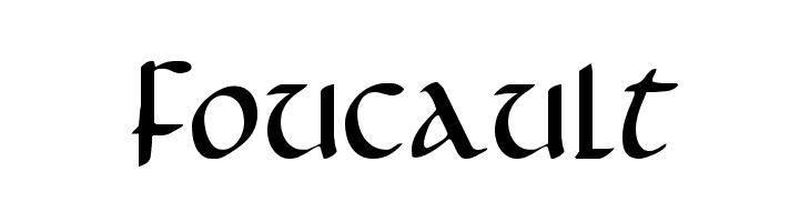 Foucault  font caratteri gratis