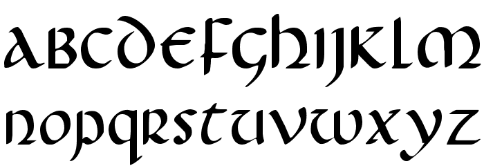 Foucault Font LOWERCASE