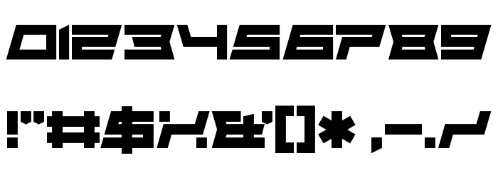 FoughtKnight Die Font OTHER CHARS