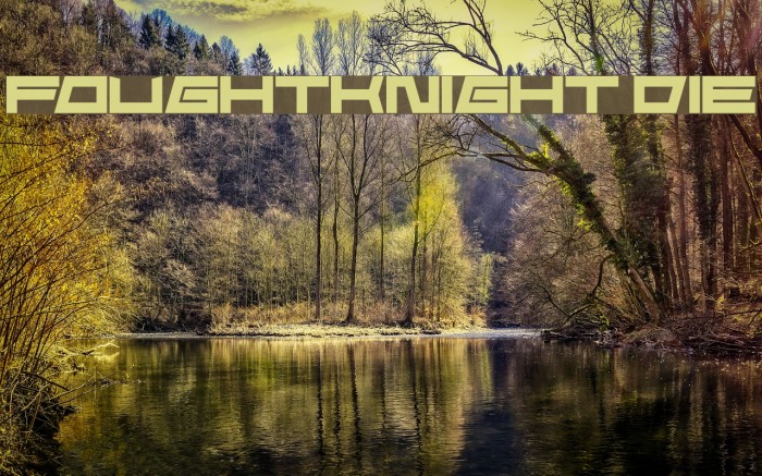 FoughtKnight Die Font examples