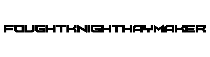 FoughtKnight Haymaker Шрифта