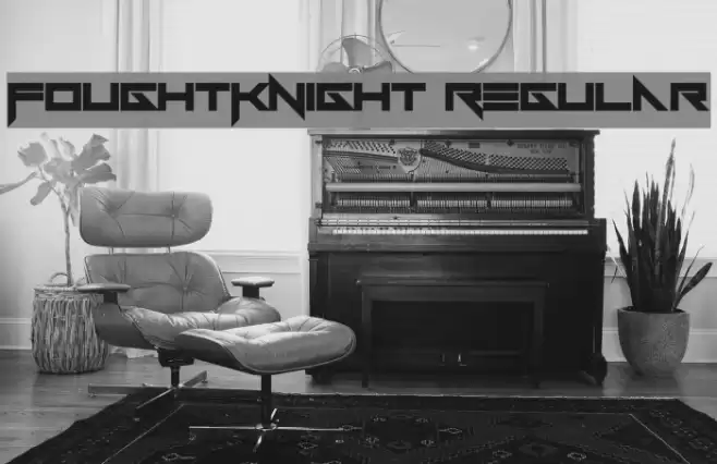 FoughtKnight Regular Font examples
