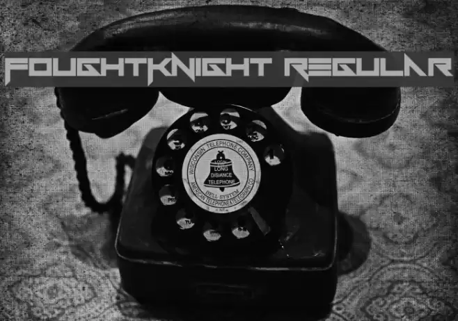 FoughtKnight Regular Font examples