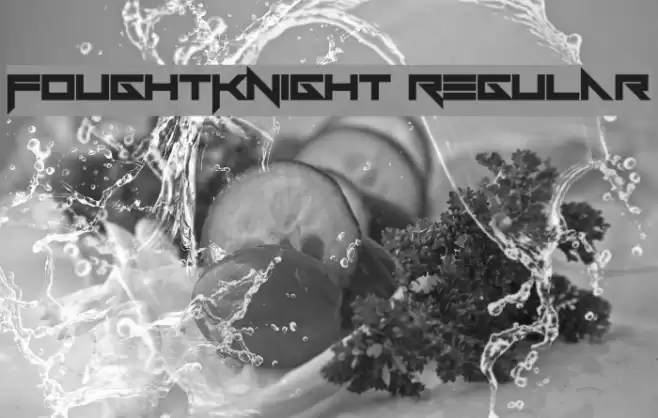 FoughtKnight Regular Font examples