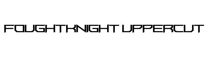 FoughtKnight UpperCut  フリーフォントのダウンロード