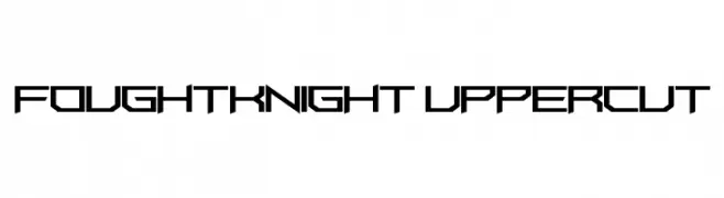 FoughtKnight UpperCut  Fuentes Gratis Descargar