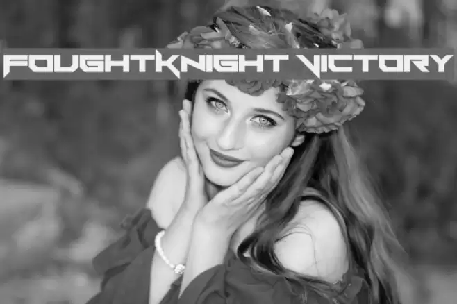 FoughtKnight Victory Font examples