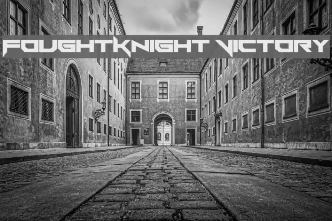 FoughtKnight Victory Font examples
