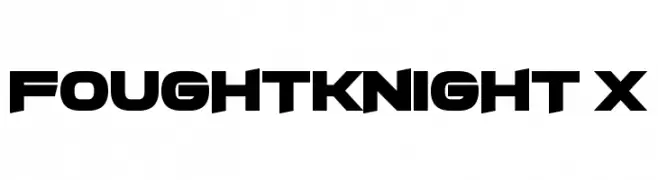 FoughtKnight X  Frei Schriftart Herunterladen