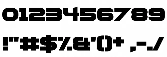 FoughtKnight X Font OTHER CHARS