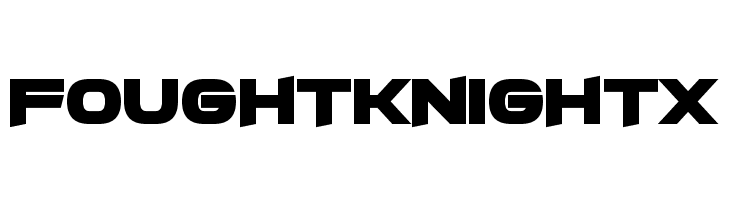 FoughtKnight X Font