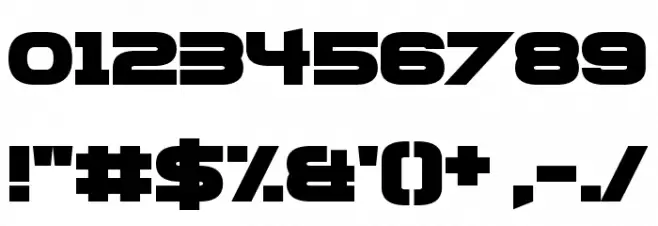 FoughtKnight X フォント その他の文字