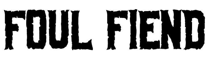 Foul Fiend Font
