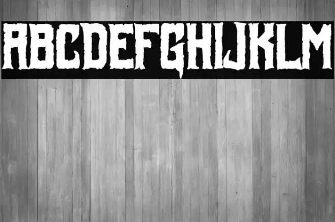 Foul Fiend Font examples