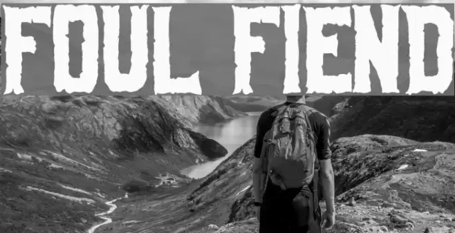 Foul Fiend Font examples